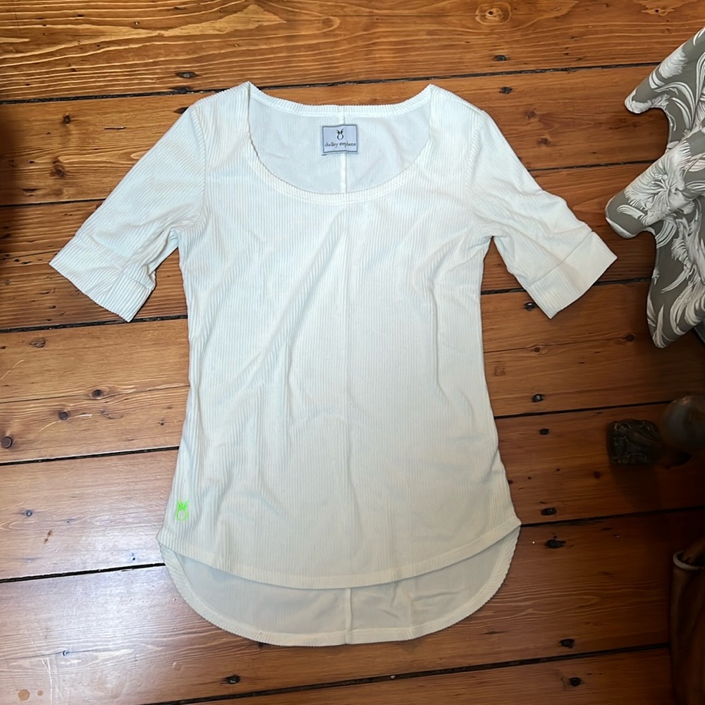 Dudley Stephens College Tee in Off White